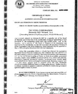 Articles of Incorporation (amended 28 Feb 2007)